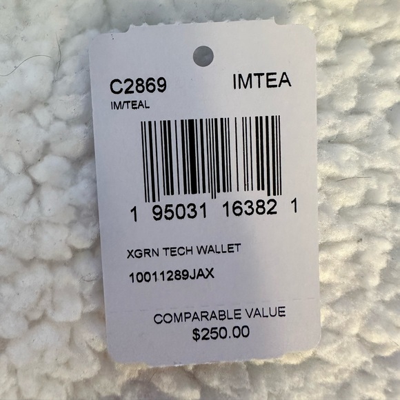 Coach signature striped tote with matching tech wallet and change purse. - Picture 3 of 17